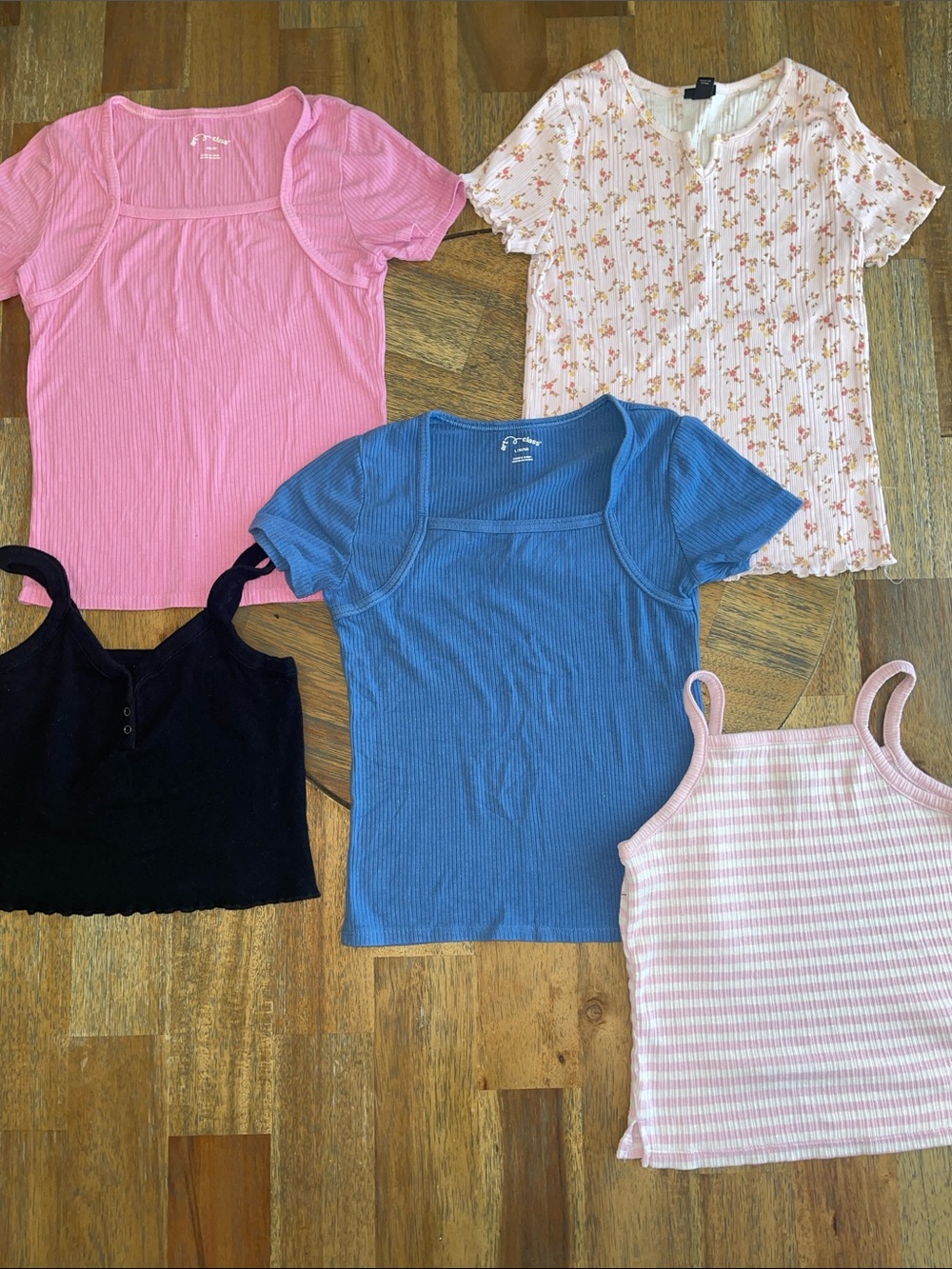 Girls Art‎ Class Old Navy Sugar & Jade Tops Bundle Size 10/12 Pink Blue 5pc Lot